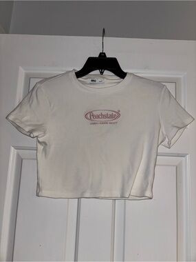 White Cropped Tee - Casual Women’s Top